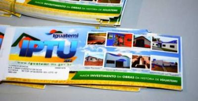 Prefeitura de Iguatemi prorrogou a data para pagamento a vista do IPTU.