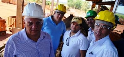Zé Roberto visita instalações da destilaria de álcool DCOIL em Iguatemi.