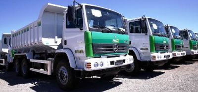 Prefeito de Iguatemi recebe caminhão basculante do MDA nesta sexta-feira em Campo Grande.