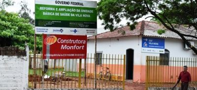Posto de Saúde da Vila Nova em Iguatemi está sendo reformado e ampliado. 