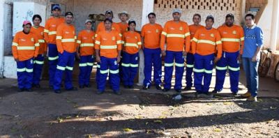 Secretaria de Obras de Iguatemi uniformiza servidores municipais.