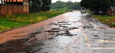 Chuvas ininterruptas destroem asfaltos e galerias em Iguatemi. Prejuízos podem passar de 1,6 Milhões de reais