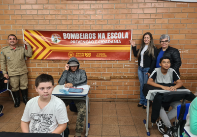 SECRETARIA DE EDUCAÇÃO E CORPO DE BOMBEIROS INICIAM PROJETO BOMBEIRO NA ESCOLA, EM IGUATEMI.