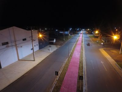 ENTRADA E SAÍDA PARA TACURU-MS, FOI READEQUADA E REVITALIZADA DANDO NOVO VISUAL PARA A REGIÃO.