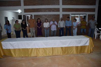 COM RECURSOS  PRÓPRIOS, SALÃO COMUNITÁRIO DO ASSENTAMENTO AUXILIADORA É INAUGURADO PELO PREFEITO LÍDIO LEDESMA E AUTORIDADES. 