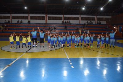 CAMPEONATO DE FUTSAL DE BASE QUE MOVIMENTOU MAIS DE 300 ATLETAS TEVE SUAS FINAIS NO SÁBADO (24), NO GINÁSIO DE ESPORTES.