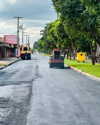 PREFEITURA DE IGUATEMI REINICIA A 2ª ETAPA DE RECAPEAMENTO ASFÁLTICO NA AVENIDA FRANCISCO FERNANDES FILHO.