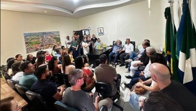 SENADOR NELSINHO TRAD VISITA IGUATEMI E ACOMPANHA OBRAS REALIZADAS COM RECURSOS DE SUAS EMENDAS.