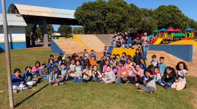 ESCOLA MUNICIPAL DE TEMPO INTEGRAL TANCREDO NEVES PROMOVE PASSEIO PARA A TURMA NOTA 10, POR BOM COMPORTAMENTO E MELHOR NOTA.