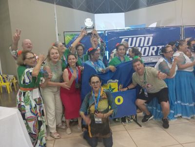 GRUPO DA MELHOR IDADE DE IGUATEMI É VICE-CAMPEÃO NO FESTIVAL SUL-MATO-GROSSENSE DE DANÇA COREOGRAFADA.