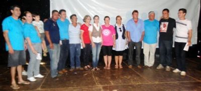 Entidades festejam o sucesso na venda das cartelas do show de prêmios em Iguatemi.