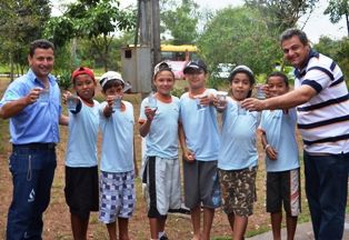 No dia mundial da água, alunos participam de evento no parque Piray em Iguatemi.