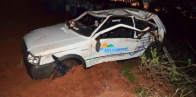 Acidente grave causou a morte de funcionária da Prefeitura de Iguatemi e deixou dois feridos.