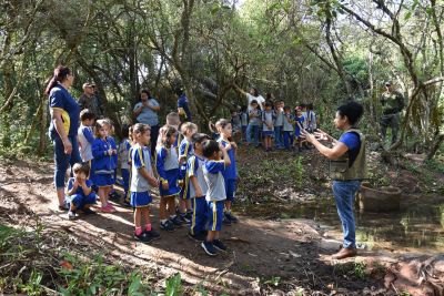 SECRETARIA DE MEIO AMBIENTE DE IGUATEMI PROMOVE ATIVIDADE DE EDUCAÇÃO AMBIENTAL COM ALUNOS DA EDUCAÇÃO INFANTIL.