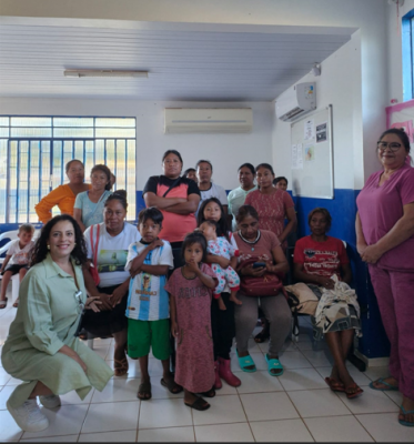 SECRETARIA DE SÁUDE DE IGUATEMI PROMOVE DIA ESPECIAL COM EXAMES E RODA DE CONVERSA COM MULHERES INDÍGENAS DA ALDEIA PIELYTO KUÊ.