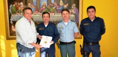 Major e Capitão da PM apresentam proposta de projeto social ao Prefeito Zé Roberto em Iguatemi.