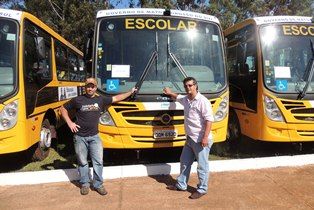 VISTORIA DO DETRAN APROVOU TODA A FROTA DO TRANSPORTE ESCOLAR DO MUNICÍPIO.