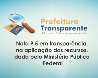 PREFEITURA DE IGUATEMI CONQUISTA NOTA 9,5 EM TRANSPARÊNCIA NA APLICAÇÃO DOS RECURSOS PREFEITURA DE IGUATEMI CONQUISTA NOTA 9,5 EM TRANSPARÊNCIA NA APLICAÇÃO DOS RECURSOS
