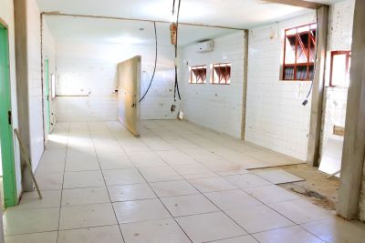 Obra de reforma do PAM está avançando e transformando para melhor a estrutura do prédio. Obra de reforma do PAM está avançando e transformando para melhor a estrutura do prédio.