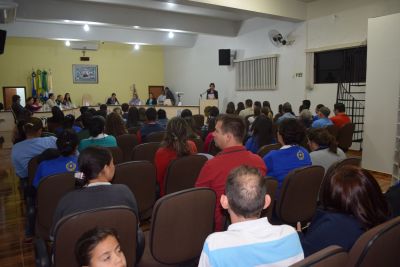 PALESTRAS ABORDARAM O TEMA “VIOLÊNCIA CONTRA A MULHER” PALESTRAS ABORDARAM O TEMA “VIOLÊNCIA CONTRA A MULHER”