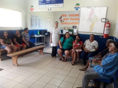 PROFISSIONAIS DA SAÚDE REALIZARAM PALESTRAS NO ESF-NOSSA SENHORA AUXILIADORA.