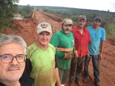 AGESUL E SECRETARIA DE OBRAS RECUPERAM PONTE ENTRE IGUATEMI E JAPORÃ