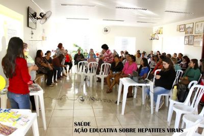AÇÃO EDUCATIVA CONTOU COM PALESTRA SOBRE HEPATITES VIRAIS. AÇÃO EDUCATIVA CONTOU COM PALESTRA SOBRE HEPATITES VIRAIS.