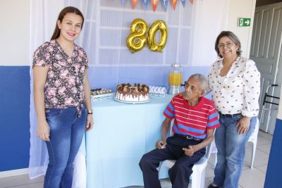 IDOSO DO “LAR SÃO JOSÉ’ GANHA ALMOÇO PARA COMEMORAR ANIVERSÁRIO DE 80 ANOS. IDOSO DO “LAR SÃO JOSÉ’ GANHA ALMOÇO PARA COMEMORAR ANIVERSÁRIO DE 80 ANOS.