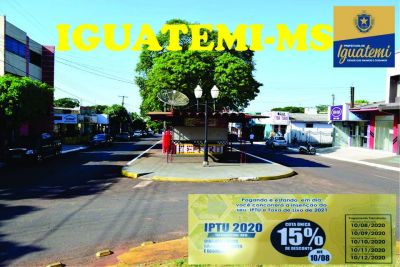 PREFEITURA DE IGUATEMI DIVULGA COMO E ONDE PAGAR SEU IPTU 2020. PREFEITURA DE IGUATEMI DIVULGA COMO E ONDE PAGAR SEU IPTU 2020.