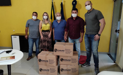 PREFEITO DRº LÍDIO RECEBEU DOAÇÃO DE MÁSCARAS PARA COMBATE A COVID-19