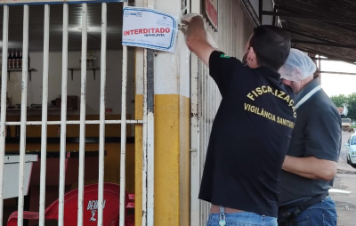 BAR É INTERDITADO PELA VIGILÂNCIA SANITÁRIA POR IRREGULARIDADES. BAR É INTERDITADO PELA VIGILÂNCIA SANITÁRIA POR IRREGULARIDADES.