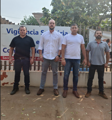VIGILÂNCIA SANITÁRIA RECEBEU A VISITA DO DELEGADO DR. EDUARDO FERREIRA E EQUIPE.
