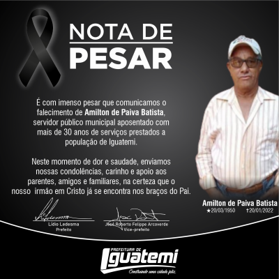 PREFEITO LÍDIO LEDESMA LAMENTA MORTE DO SERVIDOR APOSENTADO AMILTON BATISTA, POPULAR BORRACHA. PREFEITO LÍDIO LEDESMA LAMENTA MORTE DO SERVIDOR APOSENTADO AMILTON BATISTA, POPULAR BORRACHA.