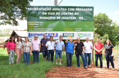 PREFEITO DR. LÍDIO E VICE ZÉ ROBERTO LANÇAM NOVA OBRA DE ASFALTO E DRENAGEM EM IGUATEMI. PREFEITO DR. LÍDIO E VICE ZÉ ROBERTO LANÇAM NOVA OBRA DE ASFALTO E DRENAGEM EM IGUATEMI.