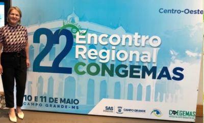 SECRETÁRIA DA ASSISTÊNCIA SOCIAL PARTICIPA DO 22º ENCONTRO REGIONAL CONGEMAS– REGIÃO CENTRO OESTE. SECRETÁRIA DA ASSISTÊNCIA SOCIAL PARTICIPA DO 22º ENCONTRO REGIONAL CONGEMAS– REGIÃO CENTRO OESTE.