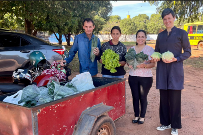SECRETARIA DE EDUCAÇÃO INICIA SEGUNDO SEMESTRE LETIVO COM ENTREGA DE LEGUMES E VERDURAS PARA A MERENDA ESCOLAR.