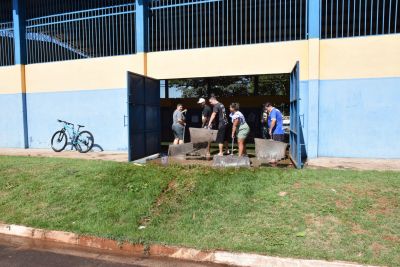 SECRETARIA MUNICIPAL DE ESPORTES REALIZA MUTIRÃO DE LIMPEZA NO MINIGINÁSIO DO BAIRRO JARDIM ÉLIDA. SECRETARIA MUNICIPAL DE ESPORTES REALIZA MUTIRÃO DE LIMPEZA NO MINIGINÁSIO DO BAIRRO JARDIM ÉLIDA.