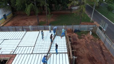 UNIDADE BÁSICA DE SAÚDE- UBS, DO BAIRRO DA VILA NOVA RECEBE CONCRETAGEM DA LAGE. UNIDADE BÁSICA DE SAÚDE- UBS, DO BAIRRO DA VILA NOVA RECEBE CONCRETAGEM DA LAGE.