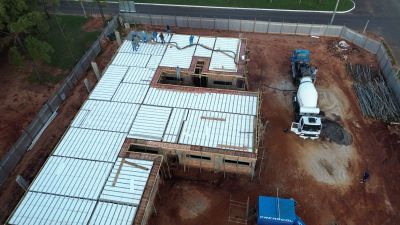 UNIDADE BÁSICA DE SAÚDE- UBS, DO BAIRRO DA VILA NOVA RECEBE CONCRETAGEM DA LAGE. UNIDADE BÁSICA DE SAÚDE- UBS, DO BAIRRO DA VILA NOVA RECEBE CONCRETAGEM DA LAGE.