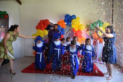 DIREÇÃO DA ESCOLA MUNICIPAL JOÃO PAULO I, REALIZA FORMATURA DOS ALUNOS DO PRÉ-II, DA EDUCAÇÃO INFANTIL.